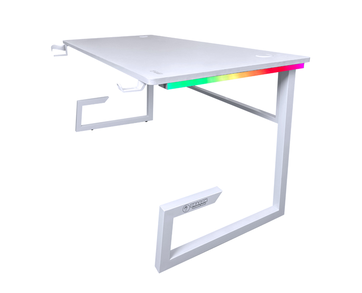 שולחן גיימינג עם תאורת RGB Dragon GPDRA-TGIGA-W